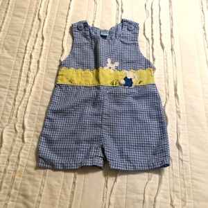 12 Month Boy Bunny Rabbit Shortall